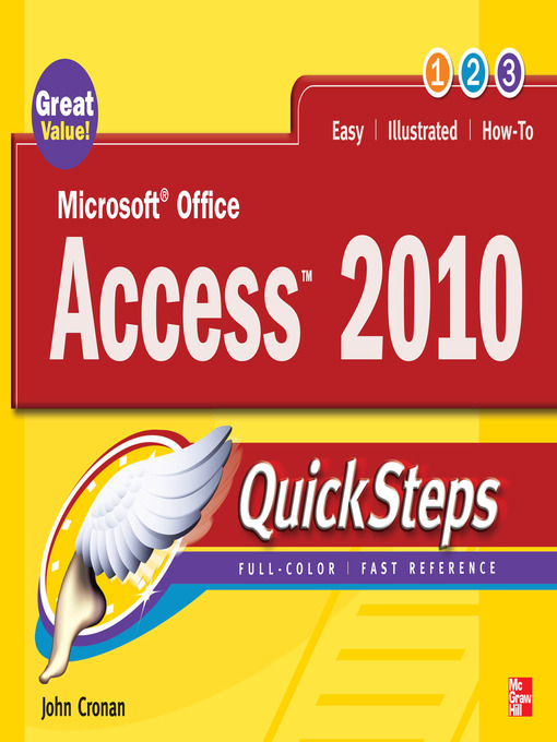 Title details for Microsoft Office Access 2010 QuickSteps by John Cronan - Available